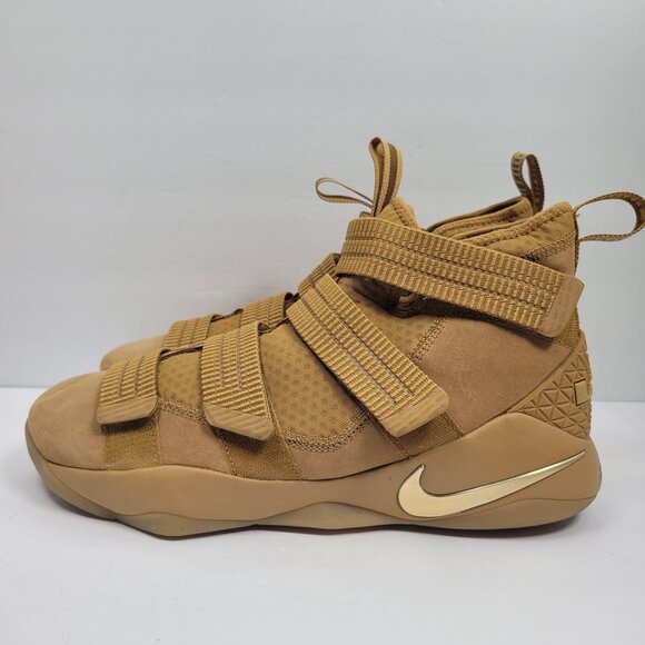 Nike Zoom LeBron Soldier 11 Men's Wheat Brown Sneakers 897646-700 US Size 12 - Picture 2 of 9